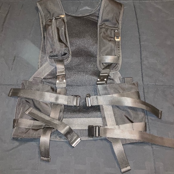 Zara Other - Zara Black Multi Pocket Utility Vest / Backpack